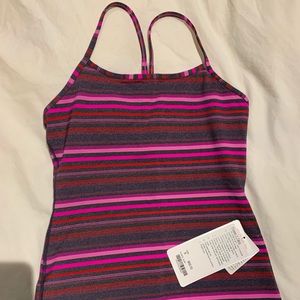 LuLulemon Power Y Tank Size 6 New with Tags. Pink